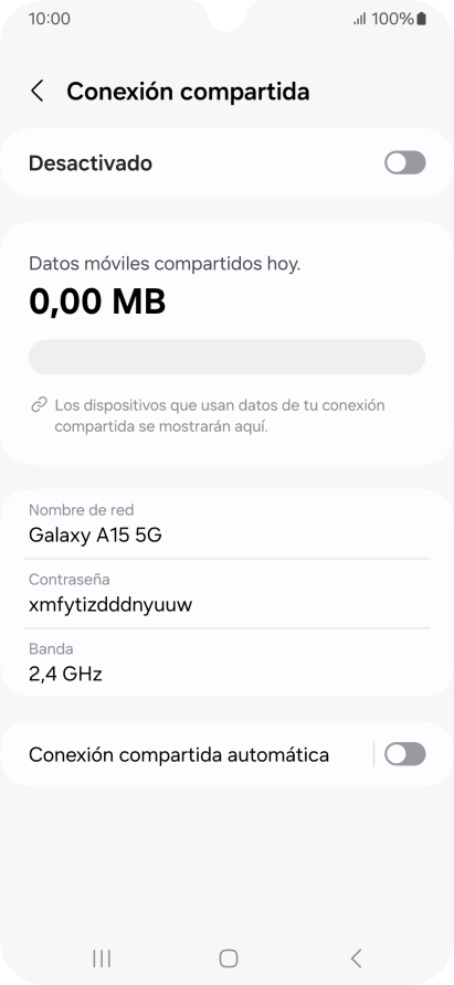 Pulsa Nombre de red.