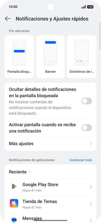 Pulsa Gestionar todo.