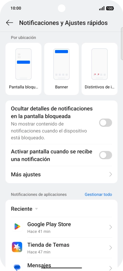 Pulsa Gestionar todo.