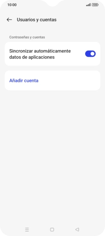 Pulsa Añadir cuenta.