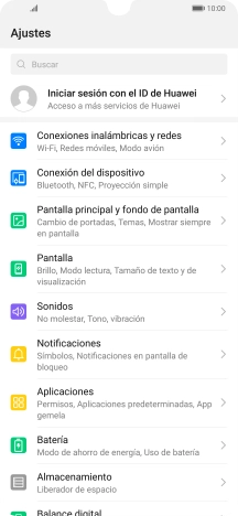Pulsa Conexiones inalámbricas y redes.