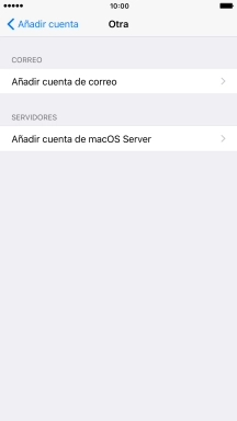 Pulsa Añadir cuenta de correo.