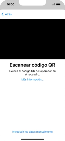 Coloca el código QR dentro del marco de la cámara del teléfono para escanearlo.