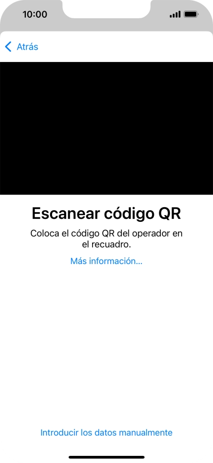 Coloca el código QR dentro del marco de la cámara del teléfono para escanearlo.