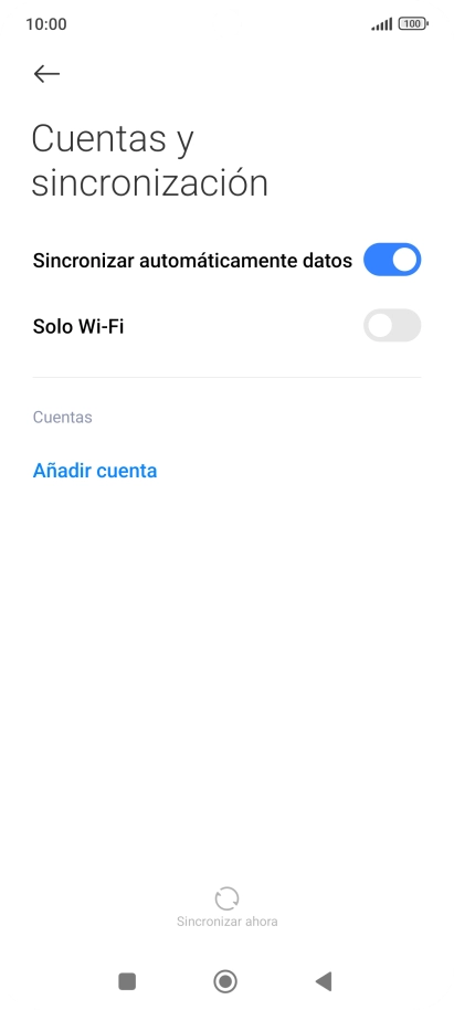 Pulsa Añadir cuenta.
