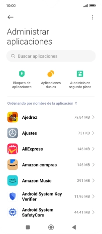 Pulsa la app deseada.