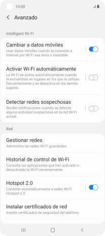 Pulsa el indicador junto a 