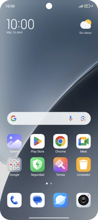 Cuando el icono de carga de batería aparece en la pantalla, el teléfono se está cargando.