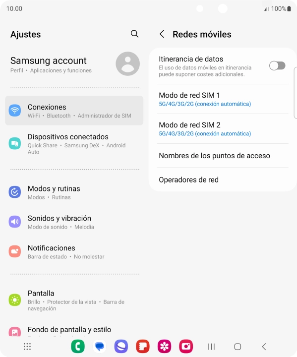Pulsa Nombres de los puntos de acceso.