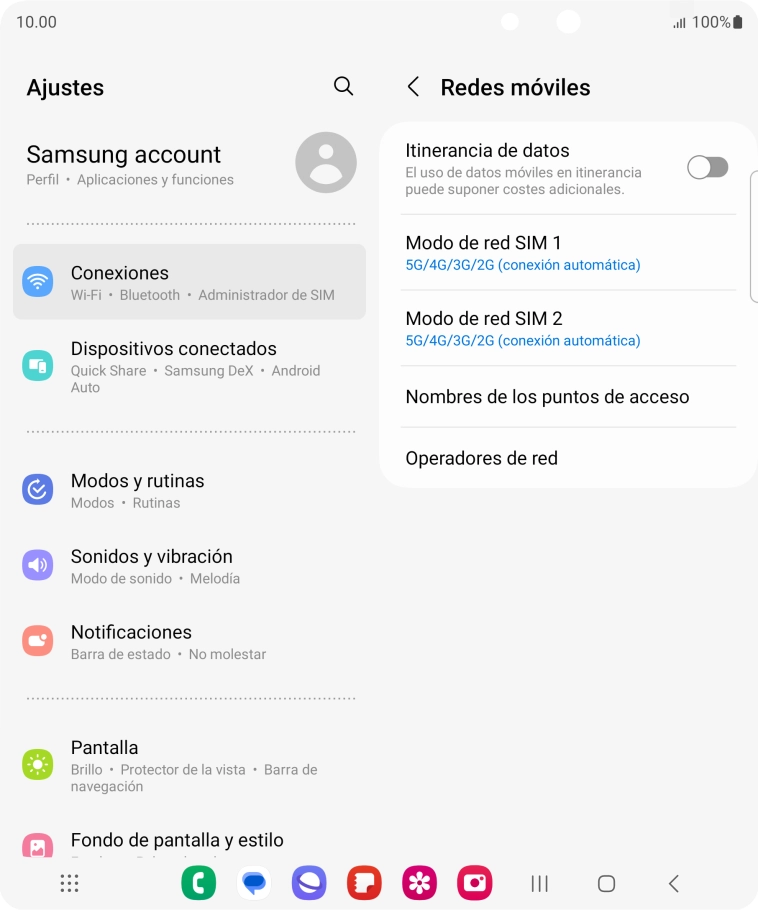 Pulsa Nombres de los puntos de acceso.