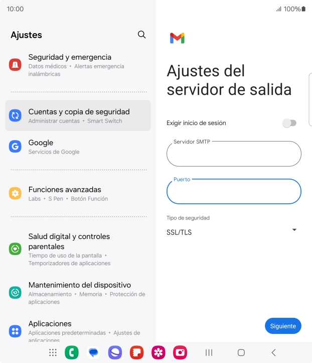 Pulsa Siguiente.