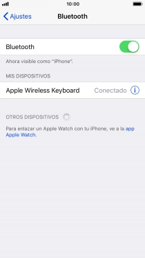 Pulsa la tecla de inicio para terminar y regresar a la pantalla de inicio.