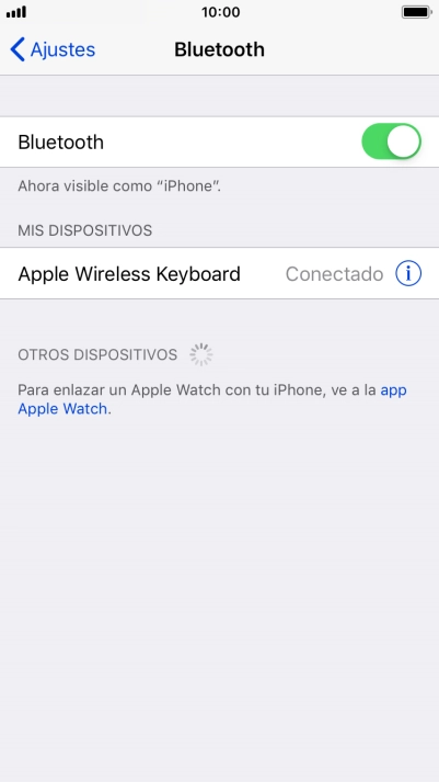 Pulsa la tecla de inicio para terminar y regresar a la pantalla de inicio.
