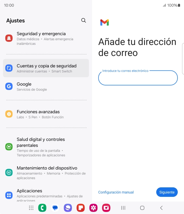 Pulsa Siguiente.