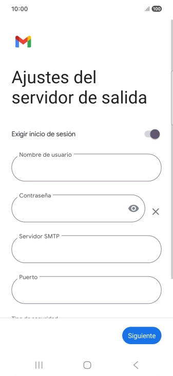 Pulsa el indicador junto a 
