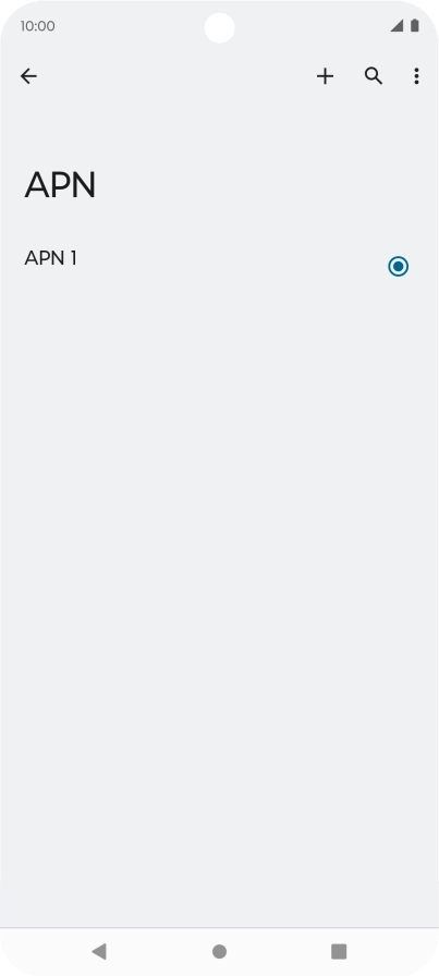 Pulsa el icono de nueva conexión de datos.