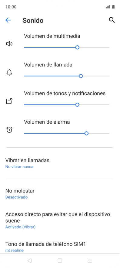 Pulsa Tono de llamada de teléfono.
