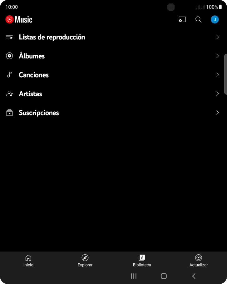 Pulsa una categoría y desplázate al archivo de música deseado. Pulsa una categoría y desplázate al archivo de música deseado.