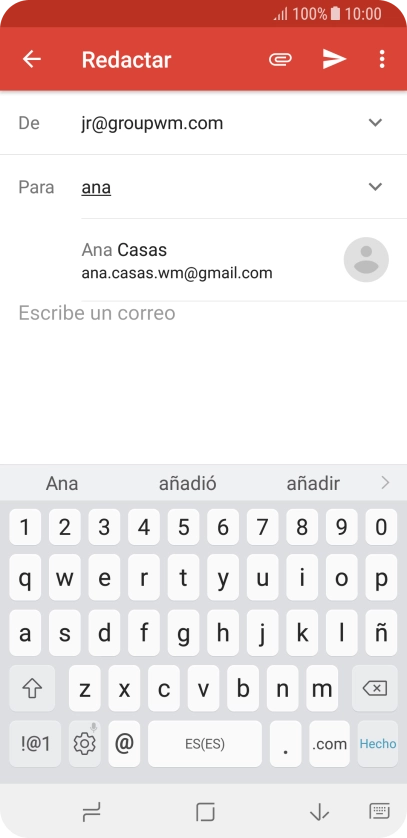 Pulsa el contacto deseado.