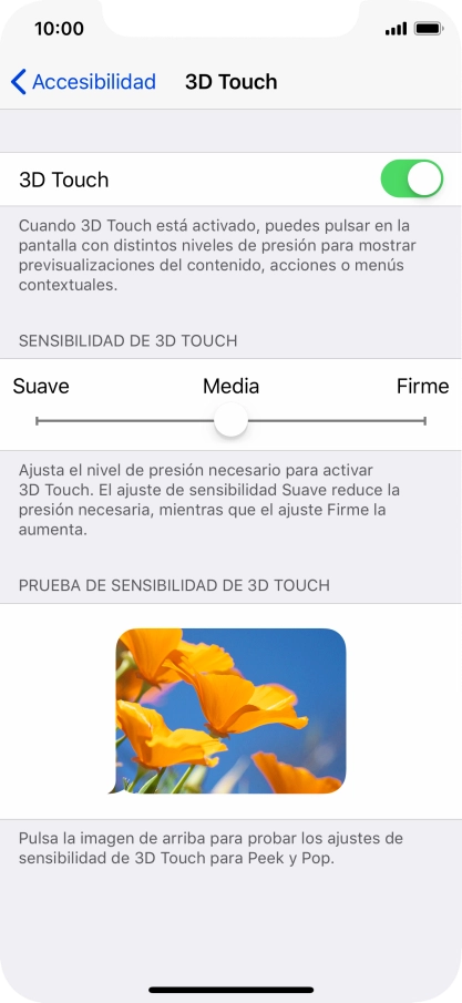 Pulsa el indicador bajo 