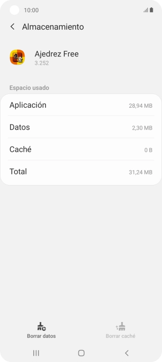 Pulsa la tecla de inicio para terminar y regresar a la pantalla de inicio.