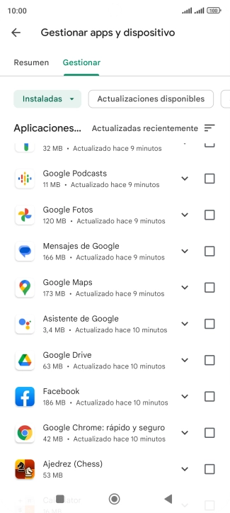 Pulsa la app deseada. Pulsa la app deseada.