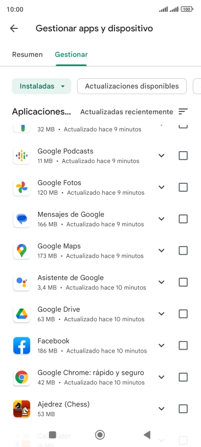 Pulsa la app deseada. Pulsa la app deseada.