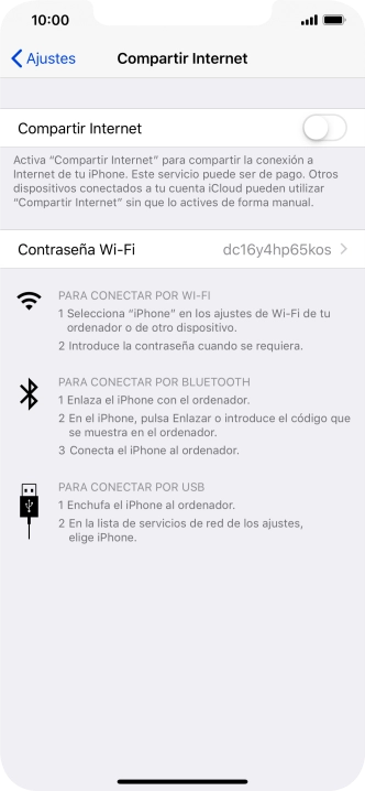 Pulsa el indicador junto a 