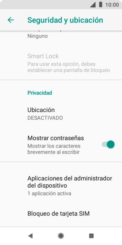 Pulsa Bloqueo de tarjeta SIM.
