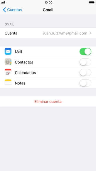 Pulsa el indicador junto a 
