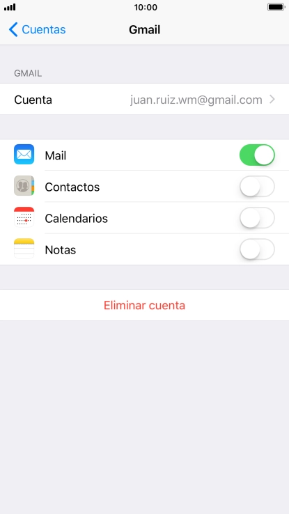 Pulsa el indicador junto a 