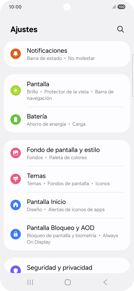 Pulsa Batería.