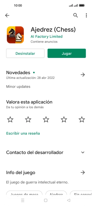 Pulsa Desinstalar.