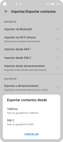 Pulsa Teléfono.