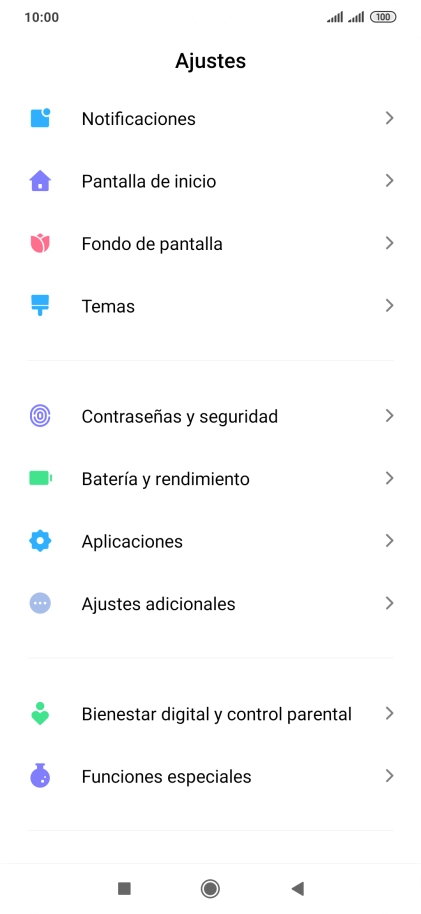 Pulsa Ajustes adicionales.