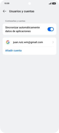 Pulsa Añadir cuenta.