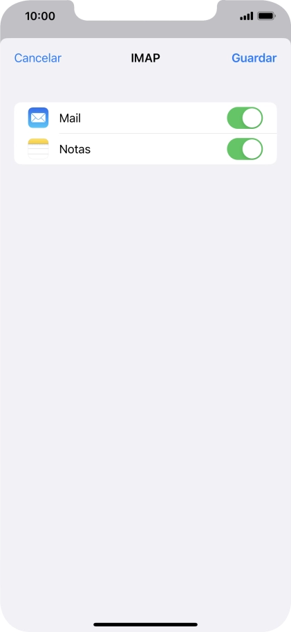 Pulsa Guardar. Ahora se ha configurado tu cuenta de correo electrónico. Si deseas seleccionar más ajustes del servidor de correo de entrada o de salida, continúa con los pasos siguientes.
