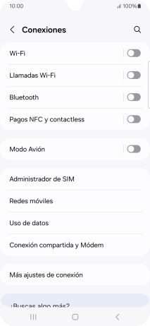 Pulsa Redes móviles.
