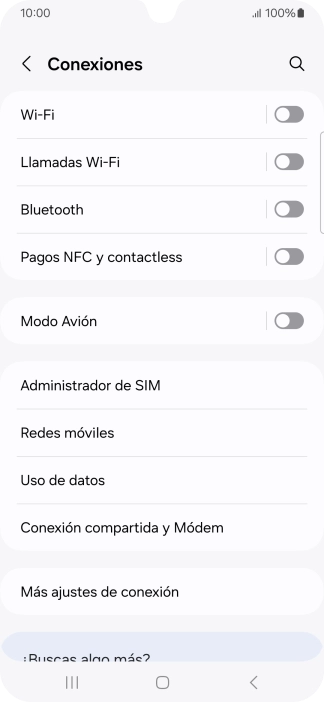Pulsa Redes móviles.