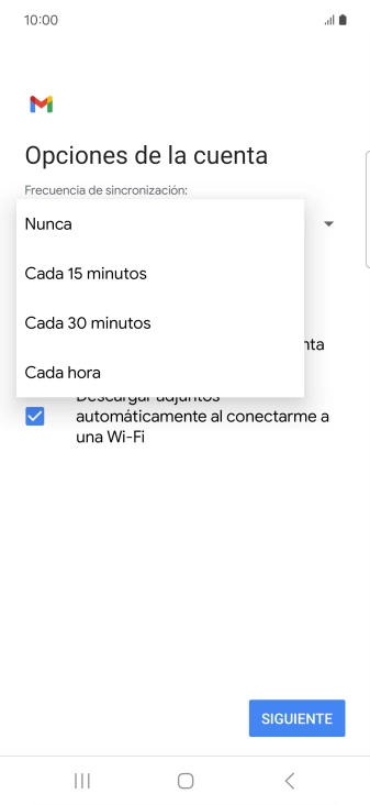 Pulsa el ajuste deseado. Pulsa el ajuste deseado.