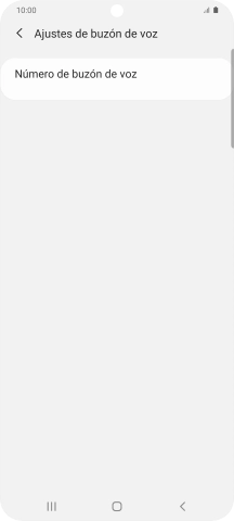 Pulsa Número de buzón de voz.