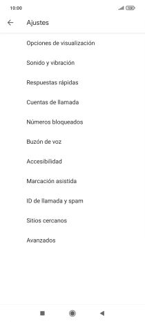 Pulsa Cuentas de llamada.