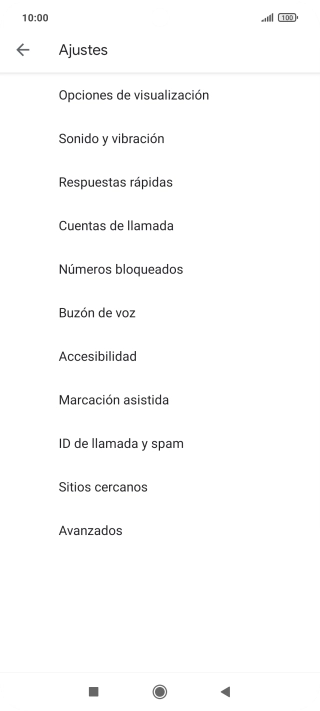 Pulsa Cuentas de llamada.