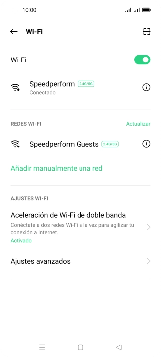 Pulsa la tecla de inicio para terminar y regresar a la pantalla de inicio.