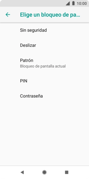 Pulsa Sin seguridad. Pulsa Sin seguridad.