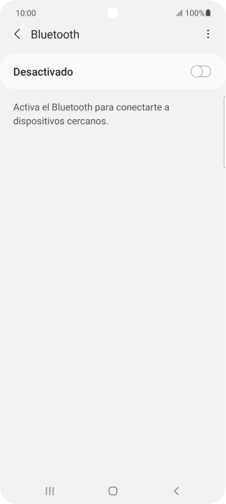 Pulsa el indicador para activar la función.