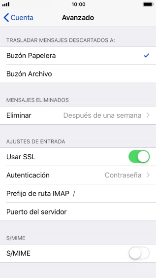 Pulsa el indicador junto a 