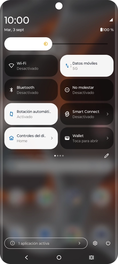 Pulsa el icono de ajustes.