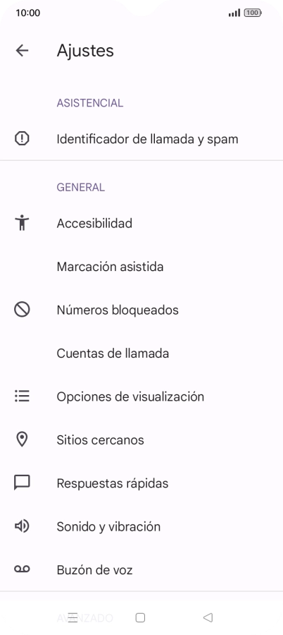 Pulsa Cuentas de llamada.