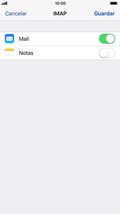 Pulsa Guardar. Ahora se ha configurado tu cuenta de correo electrónico. Si deseas seleccionar más ajustes del servidor de correo de entrada o de salida, continúa con los pasos siguientes.